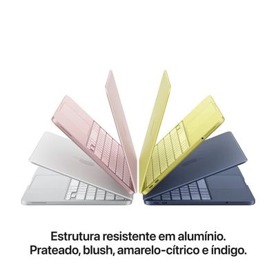 MacBook Neo Apple 13" Chip A18 Pro, CPU de 6 Núcleos, GPU de 5 Núcleos, 256GB, Amarelo-cítrico