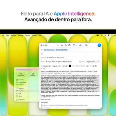 MacBook Neo Apple 13" Chip A18 Pro, CPU de 6 Núcleos, GPU de 5 Núcleos, 256GB, Amarelo-cítrico