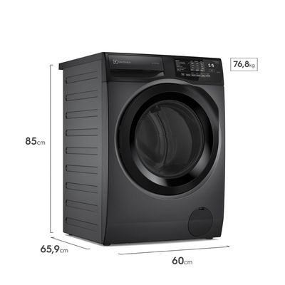 Lava e Seca Electrolux 12/7kg Cinza Ônix Inverter com Água Quente e Lavagem Inteligente (LSC12) 127V