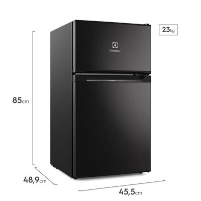 Mini Geladeira 83L Inverter Bivolt Duplex Preta (EMD1B) Bivolt