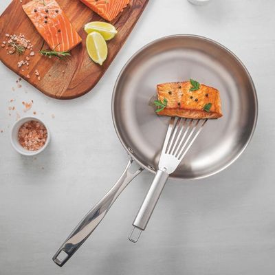 Frigideira Tramontina Grano Aço Inox e Corpo Triplo 26 cm 2,2 L