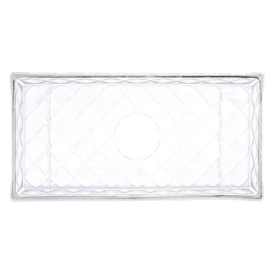 Travessa Deli Diamond Cristal Elegante Versátil Sofisticada Lyor Transparente