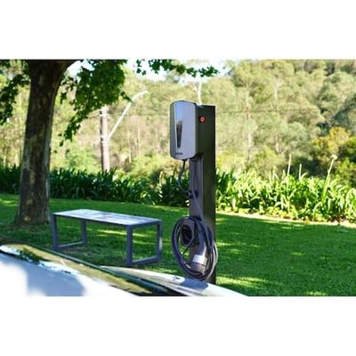 Estação de Recarga 7,4kW Tipo 2 Plug e Charge para Carro Elétrico Tramontina Preto com Prata
