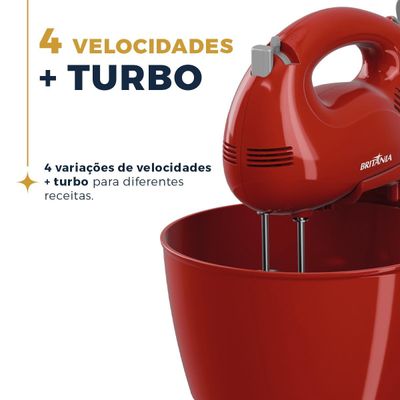 Batedeira Britânia 4 Velocidades 4,3L Pérola 550 Turbo 127V