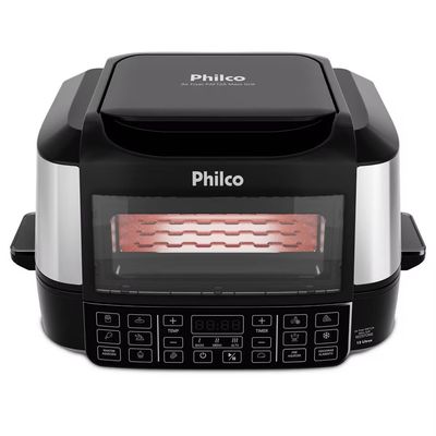 Fritadeira Elétrica Air Fryer Oven PAF12A 12L Grill Philco Preto / 220V