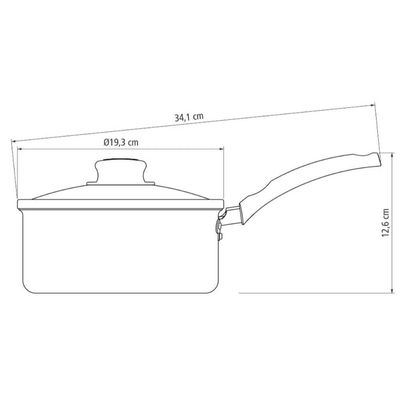 Conjunto Tramontina Panela 2L Frigideira 22cm Alumínio