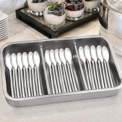 Jogo de Colheres 36 pçs para Sobremesa Brinox Inox Cafeteria