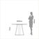 Mesa de Jantar Redonda 105cm Carvalho Rosé Dalla Costa