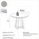 Mesa de Jantar Redonda 105cm Carvalho Rosé Dalla Costa