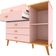 Conjunto Quarto Infantil Ternura Cômoda 5 Gavetas Berço 2 em 1 Guarda-Roupa 2 Portas Colchão Herval Espuma D18 Bartira Rosa Wood