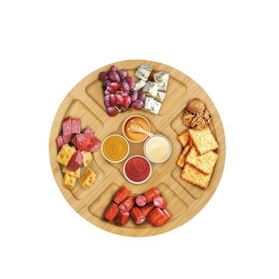 Petisqueira De Bambu 5 Divisórias Euro Home Bambu