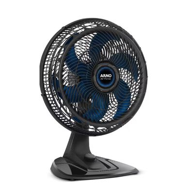 Ventilador de Mesa Air Force VA46 40cm 140W 6 Pás 3 Velocidades Arno Preto / 110V