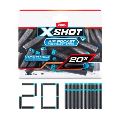Kit Com 20 Dardos Air Pocket X-Shot