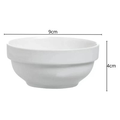 Ramekin Branco New Bone China 150ml 9x4cm Blanc Molheira Sobremesa Restaurante