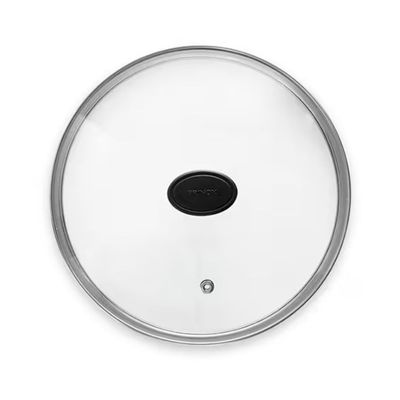 Tampa de Vidro Garlic Dolce 20cm Vidro Temperado Pomel Baquelite Brinox Transparente