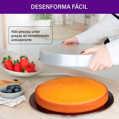 Forma Redonda Rochedo Bolo Perfeito 2L 30Cm Polida Polida