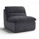 Sofá Compactado Plush 1 Lugar Cazedis Cinza Escuro