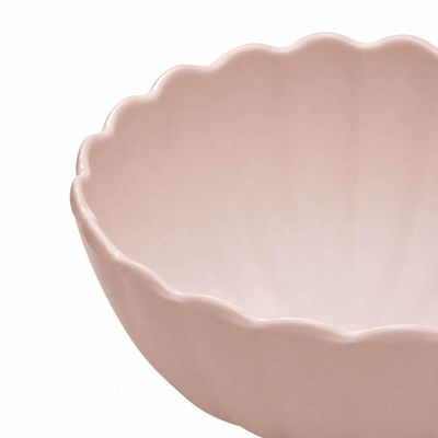 Kit 12 Bowls Cumbucas Gerbera 300ml Melamina Bege Lyor Sobremesas Porções Petiscos
