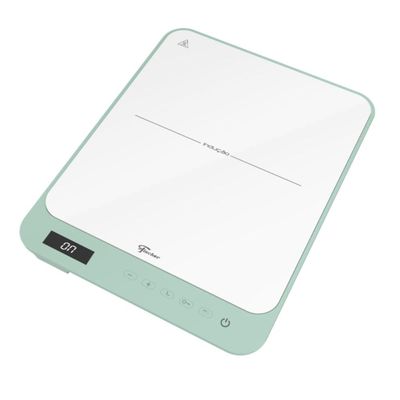 Cooktop de Indução Portátil Fischer 1 Boca Bivolt Touch Screen Verde Pistache
