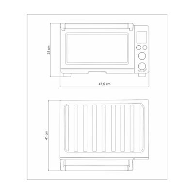 Forno Elétrico Tramontina by Breville Smart em Aço Inox 9 Funções 22 L 220 V
