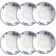 Jogo 6 Pratos Fundos 22,5cm Branco Cerâmica 830ml Bio Rouxin Branco