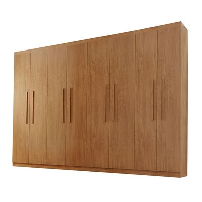 Guarda Roupa Casal Hera MDF 8 Portas e 4 Gavetas Rufato Imbuia