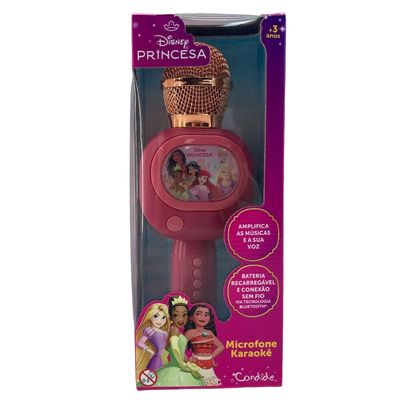 Microfone Musical com Bluetooth Princesa