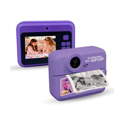 Câmera Digital Infantil com Impressão Guerreiras do K-Pop