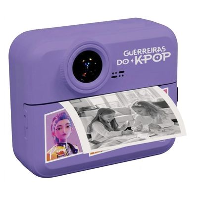Câmera Digital Infantil com Impressão Guerreiras do K-Pop