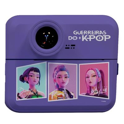 Câmera Digital Infantil com Impressão Guerreiras do K-Pop