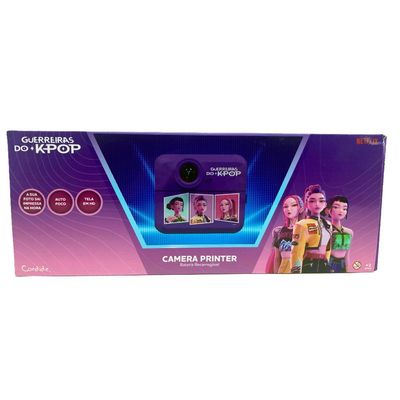 Câmera Digital Infantil com Impressão Guerreiras do K-Pop