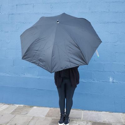Guarda Chuva 105cm Invertido Sombrinha Fazzoletti Automático Preto Cabo Funcional Preto