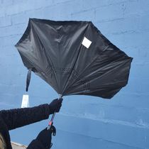 Guarda Chuva 105cm Invertido Sombrinha Fazzoletti Automático Preto Cabo Funcional