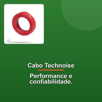 Cabo Flexível Remoto Technoise Vermelho 1.50mm Rolo 100m