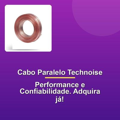 Cabo Paralelo Technoise Cristal 2x4.00mm 50m