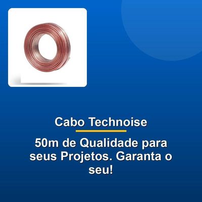 Cabo Paralelo Technoise Cristal 2x4.00mm 50m