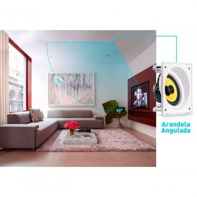 Arandela Sem Borda Frahm 6" 100w Angular