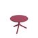 Mesa Redonda de Apoio Livy Aurah 60x43cm Marsala Polipropileno Plaxmetal