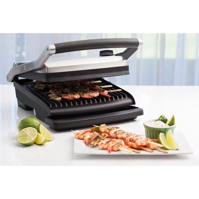 Grill Elétrico Tramontina by Breville Adjusta em Aço Inox com Bandeja Removível 127 V