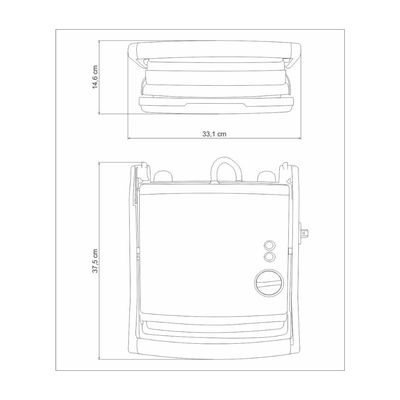 Grill Elétrico Tramontina by Breville Adjusta em Aço Inox com Bandeja Removível 127 V