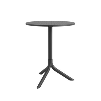 Mesa Redonda Serena 60x74,5cm Preto em Polipropileno Marin