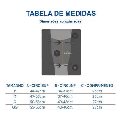 Joelheira Training Com Silicone Patelar N1 Sport Tamanho M Preto