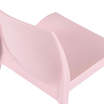 Cadeira Tramontina Alice Rosa Claro Brilho em Polipropileno