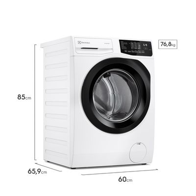 Máquina de Lavar Frontal Electrolux 12kg Branca Inverter com Água Quente e Lavagem Inteligente (LFB12) 127V
