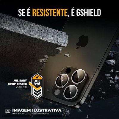 Protetor De Lente - Iphone 16 Pro Max - Survivor - Transparente + Molde Aplicador - Gshield
