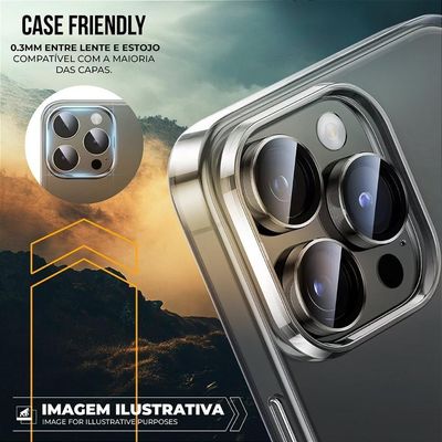 Protetor De Lente - Iphone 16 Pro Max - Survivor - Transparente + Molde Aplicador - Gshield