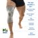 Joelheira N1 Sport Training Preta GG Knit 3D Estabilização d