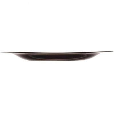 Prato Raso 27cm e Prato Sobremesa 19cm Vidro Opalino Lyor Carine Black Mesa Posta