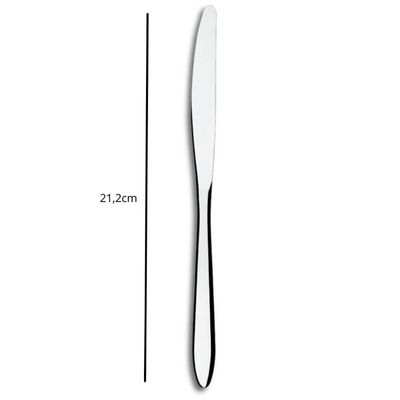 Conjunto Facas de Mesa 12 Peças Bellagio Aço Inox Talheres B Inox
