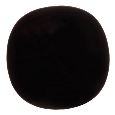 Prato para Sobremesa Vidro Opalino Carine Black 19cm Lyor Pequeno para Lanche